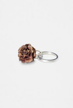Delicate pine cone keyring